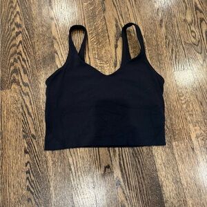 Lululemon Athletica Black Fitted Crop Align Tank Top